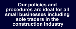 Visit our special pages on small traders in the construction and related industry